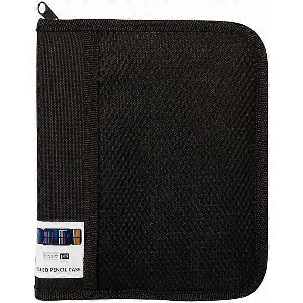 Pencil case with contents Black multicolor