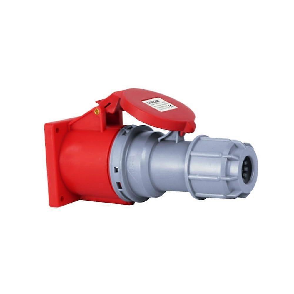 Waterproof Industrial Plug Socket 380V 32A ThreePhase FourWire FiveHole Heavy Duty Connector