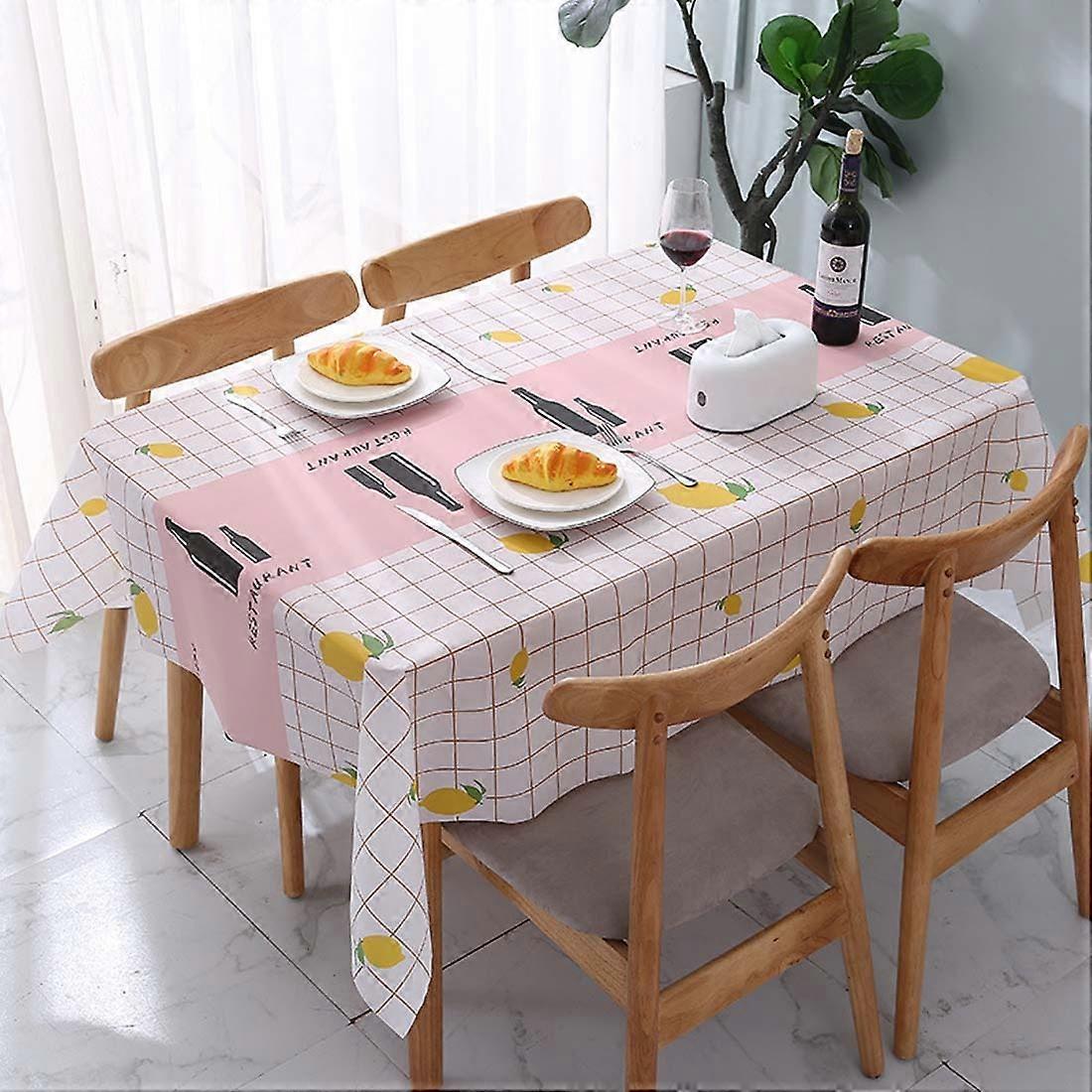Tablecloth for Pink Dining Table 180x137cm-20062