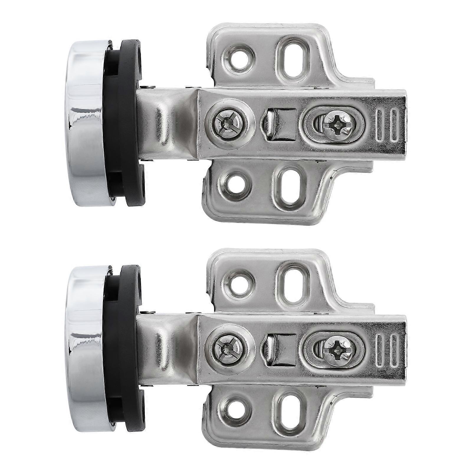 Glass Cabinet Door Hidden Hinges 2Pcs Insert Design For Home Improvement Multi Color Buffer Function