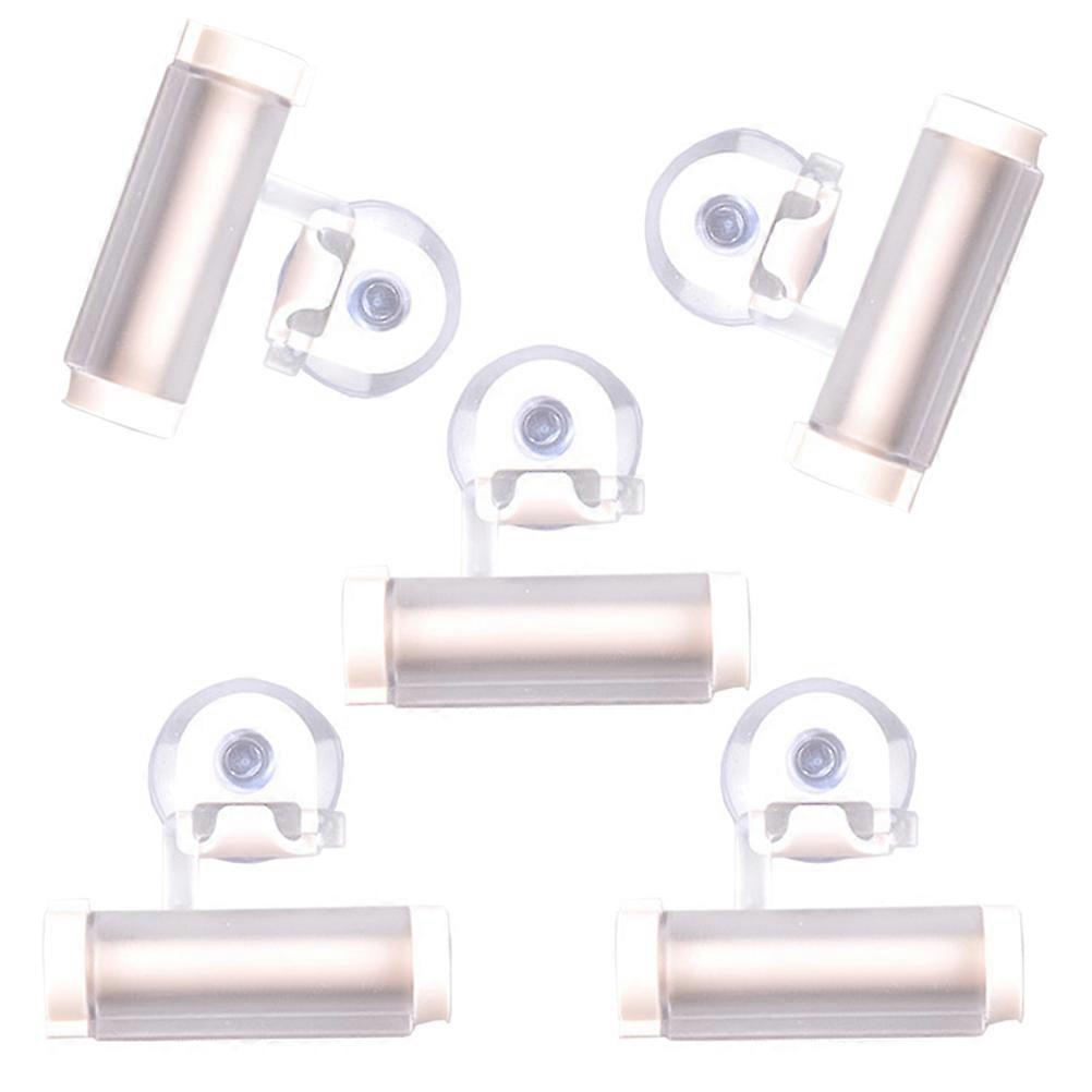 Toothpaste Squeezer Manual Extruder for Toothpaste Squeezing 5Pcs White Hanging Type