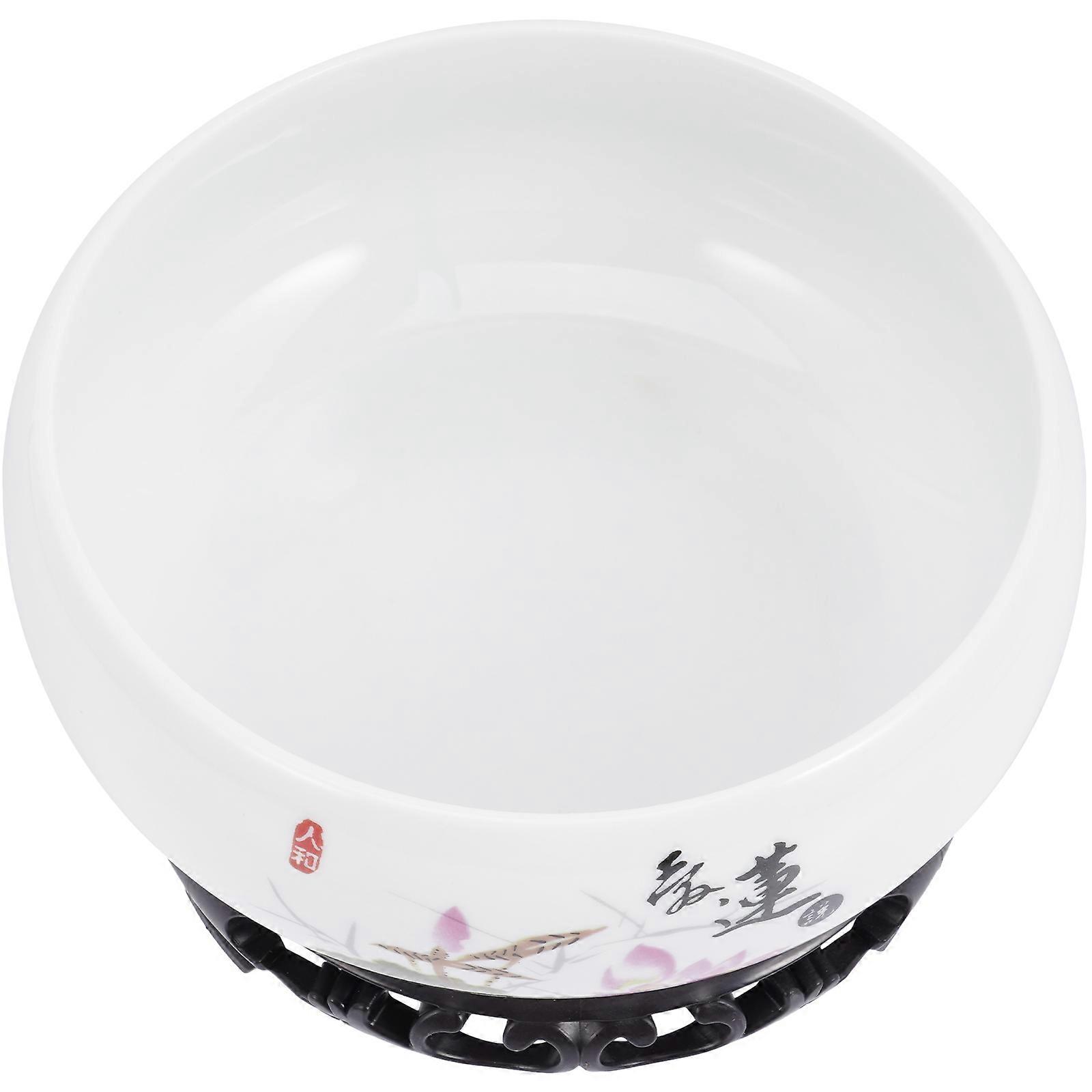 Chinese Style Ceramic Bonsai Pot Hydroponic Flower Container 1Set