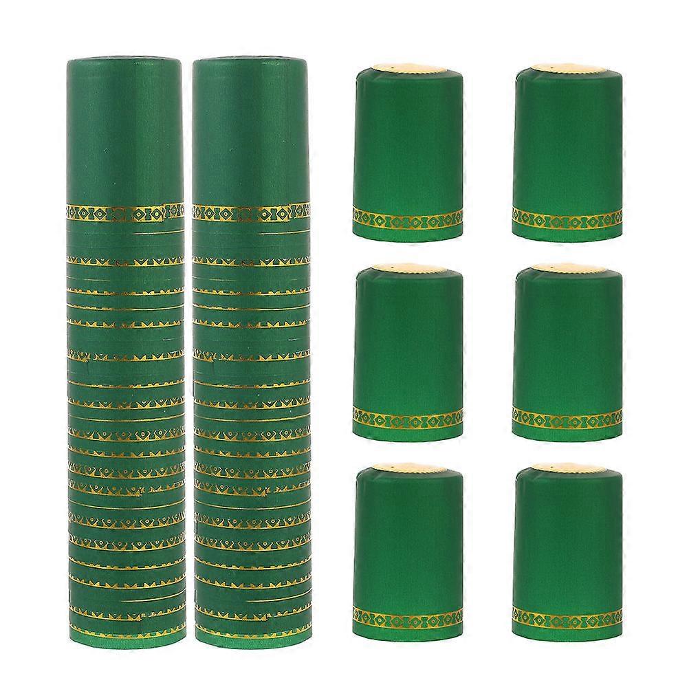 Green Caps for Heat Shrink Sealing 200Pcs Wraps