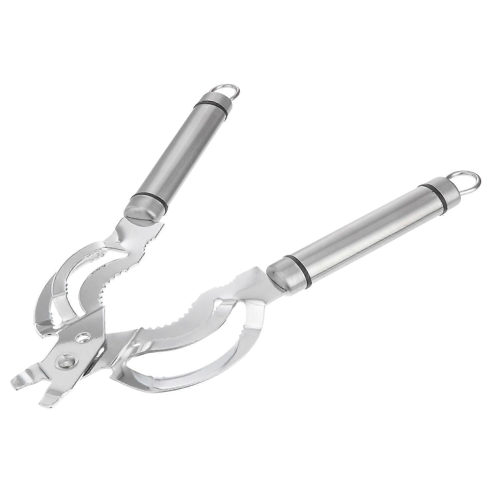 Jar Opener Multifunction Lid Jar Opener for Kitchen 1 Piece Silver
