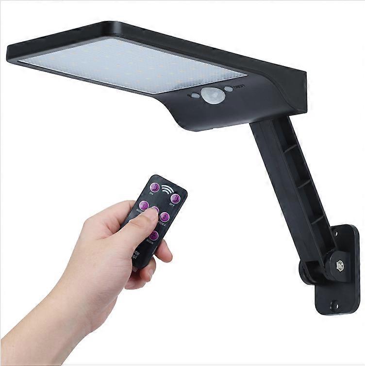 56 LED Solar Security Light with Remote, IP65 Waterproof, 3 Modes