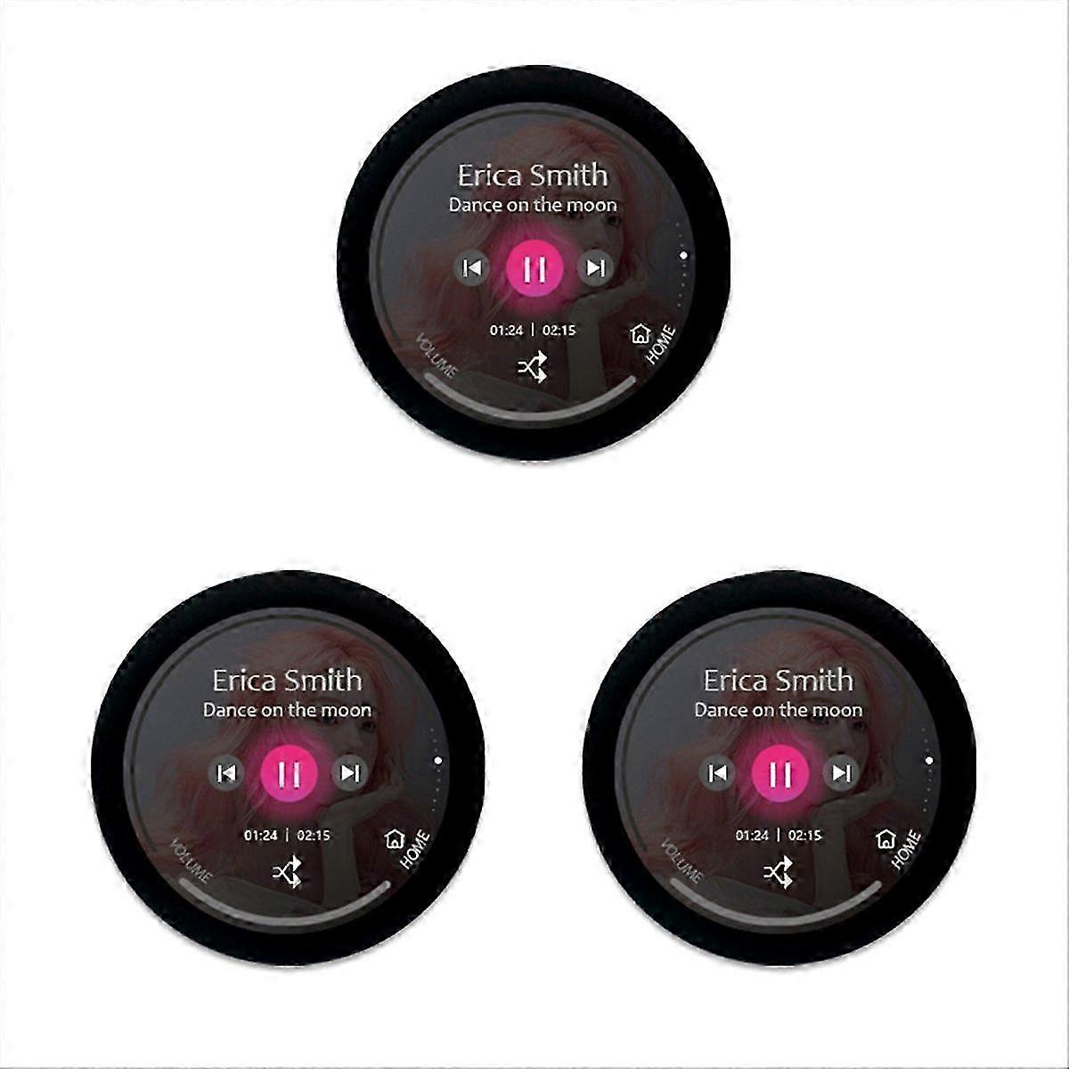 3X ESP32-C3 Development Board 1.28 Inch Round LCD Display Touch Screen with Wifi Bluetooth Module