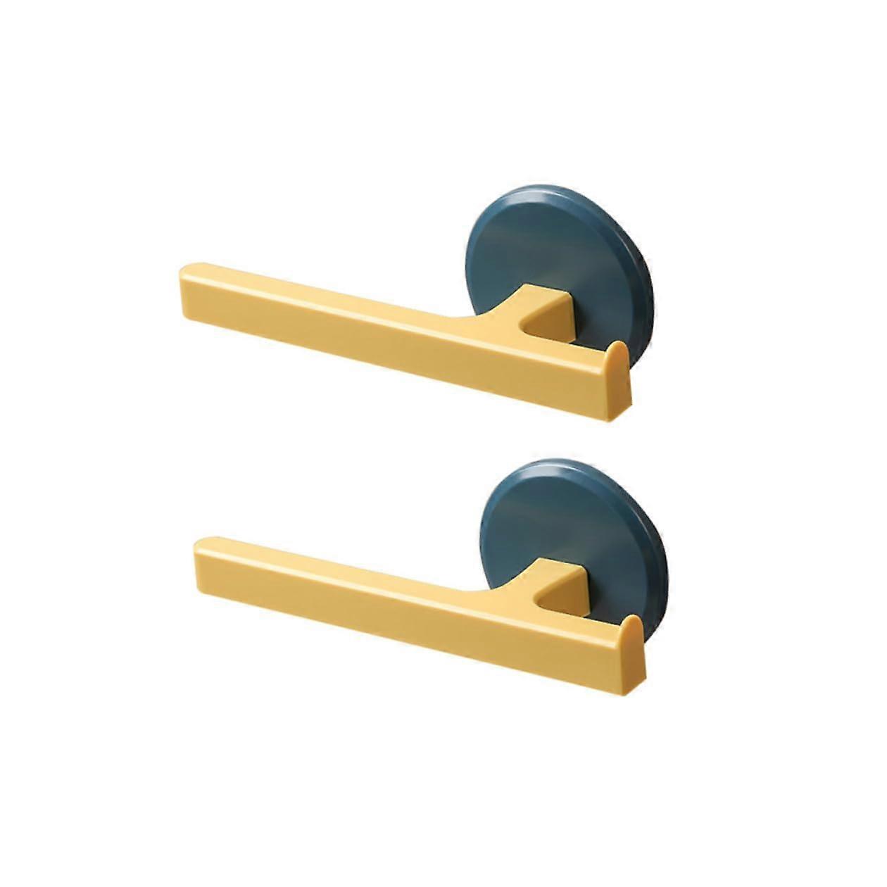 2PCS Wall Mounted Towel Rack Punch  Holder with Drainage Space Saving for Bathroom and Kitchen