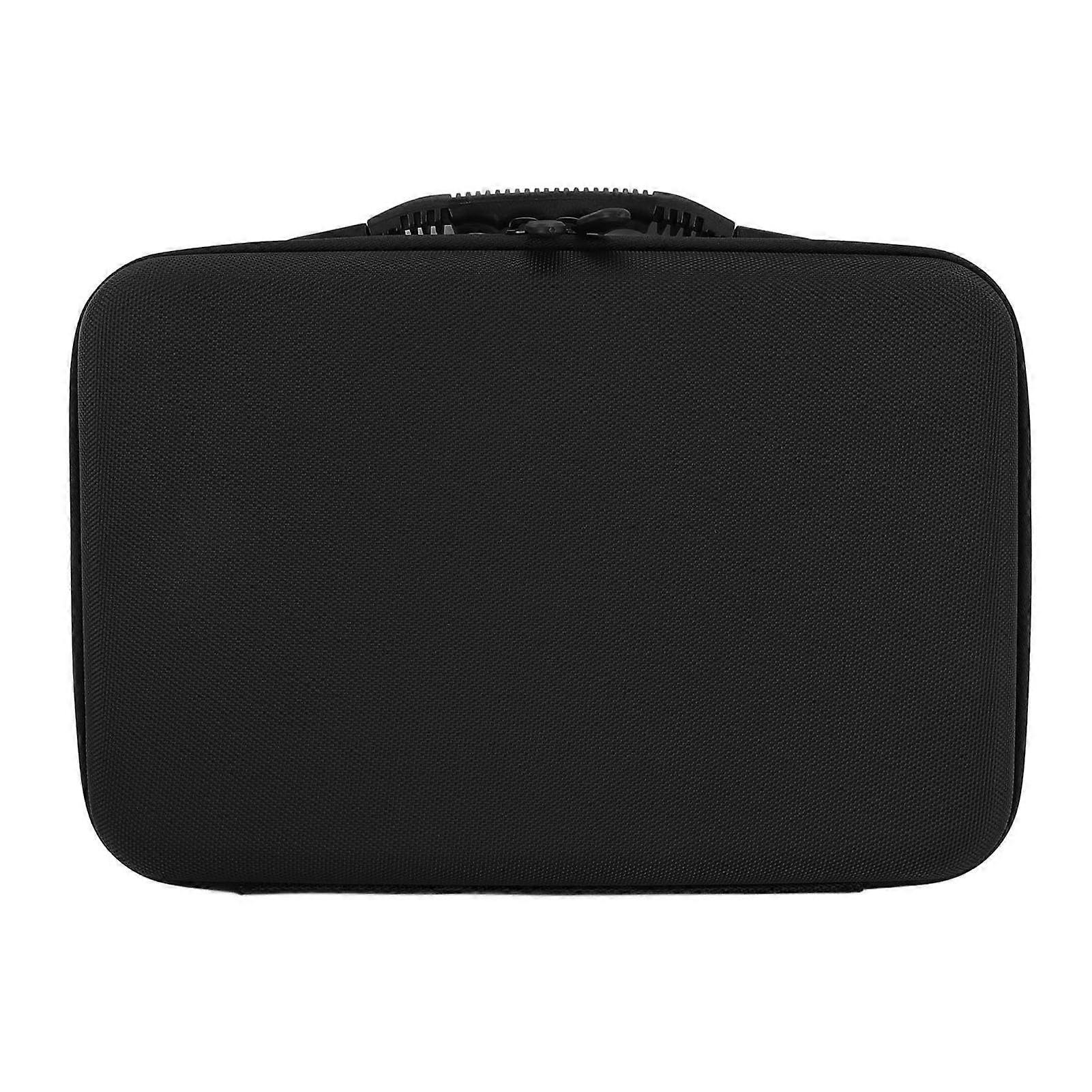 Essential Oil Storage Case and Nail Polish Organizer, Hard Shell, Double Layer, Adjustable Dividers