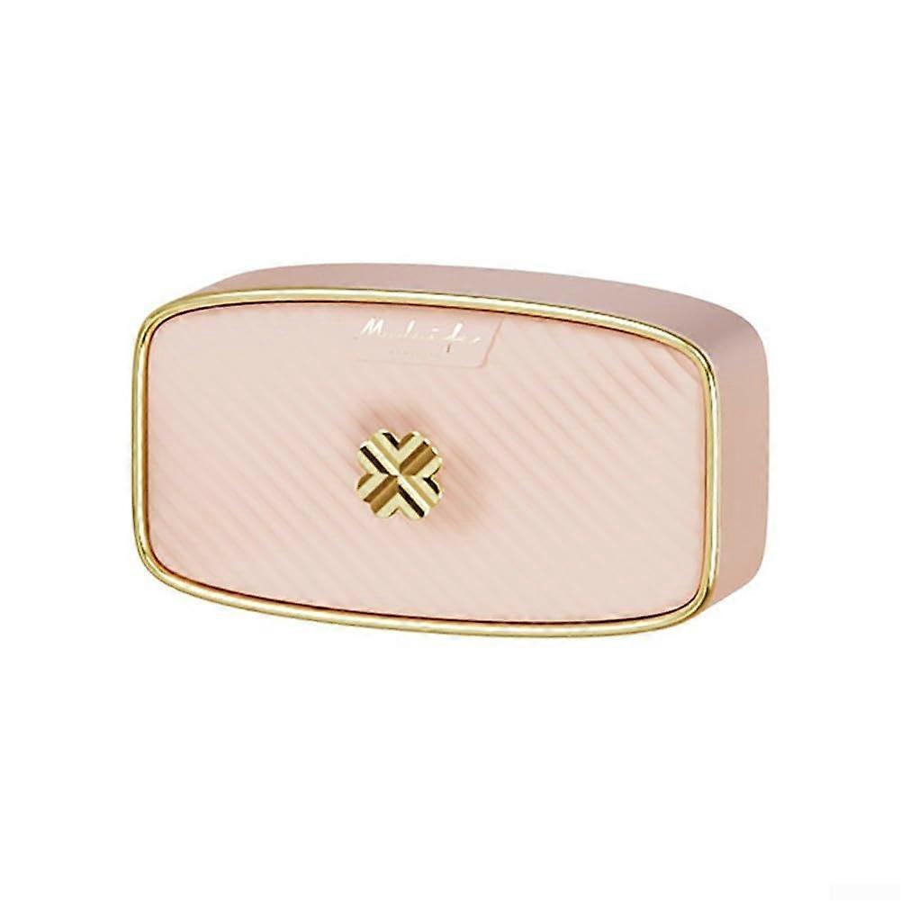 Pink Wall Mounted Soap Holder with Lid for Bathroom or Kitchen SpaceSaving Storage