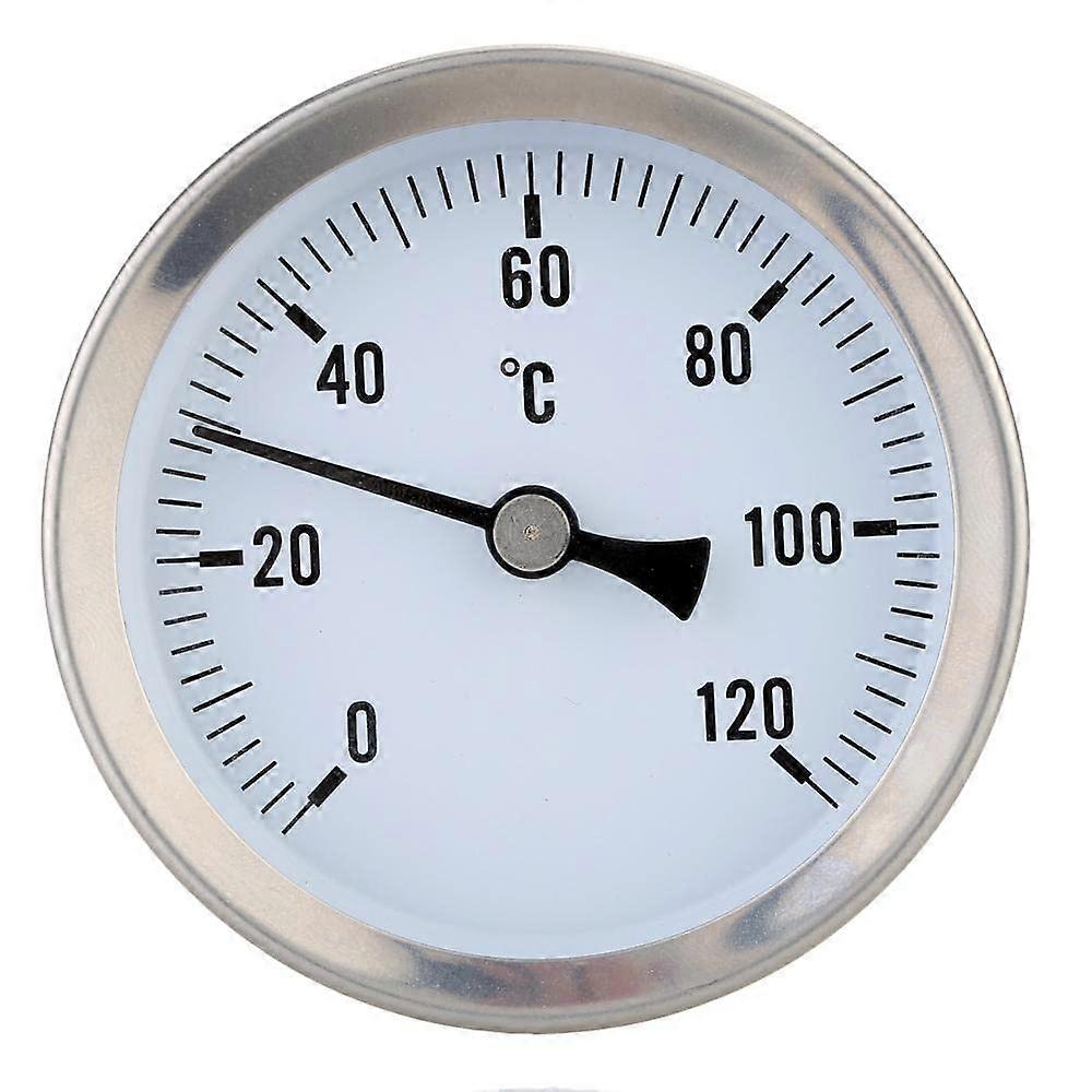 Bimetallic Thermometer 0120°C  Precision Mechanical Temperature Gauge with 63mm Dial