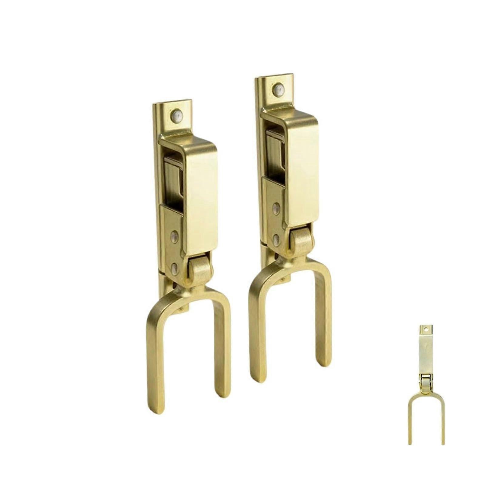 Heavy Duty Spring Gate Latch 2PCS Automatic Lock Rust Resistant Steel for Farm Ranch Backyard