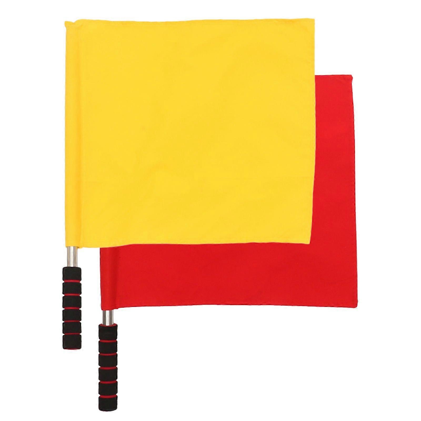 2Pcs School Judge Flags Conducting Signal Flags Race Command Flags Warning Referee Flags