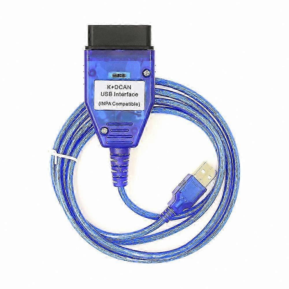 INPA K+DCAN Diagnostic Tool with FT232RL Chip & Switch - Professional USB OBD2 Scanner Interface | Blue | Essential Car Fault Code Reader