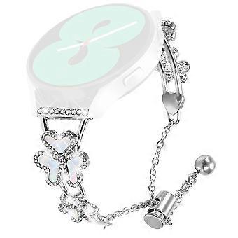 Metal Band for Huami Amazfit GTS 4 Mini Heart Clover Decor Watch Strap
