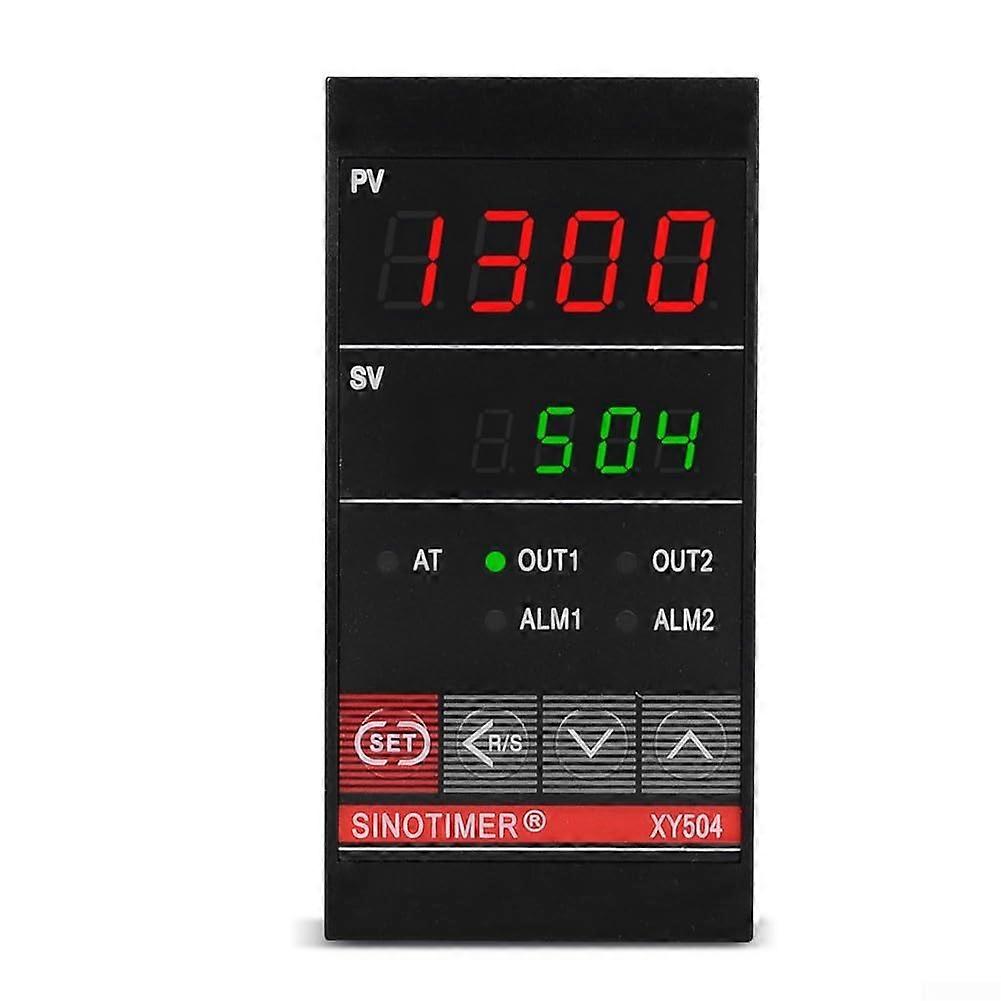 PID Temperature Controller with Relay Output, Dual Display, Auto PID Optimization for Heating and Cooling