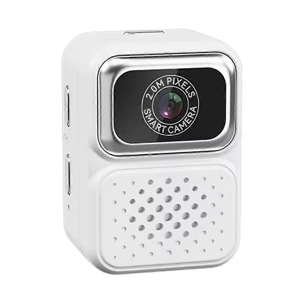 Mini Pocket Camera with 0.96 Inch IPS Screen Kids Video Recorder for Indoor Outdoor Sports White
