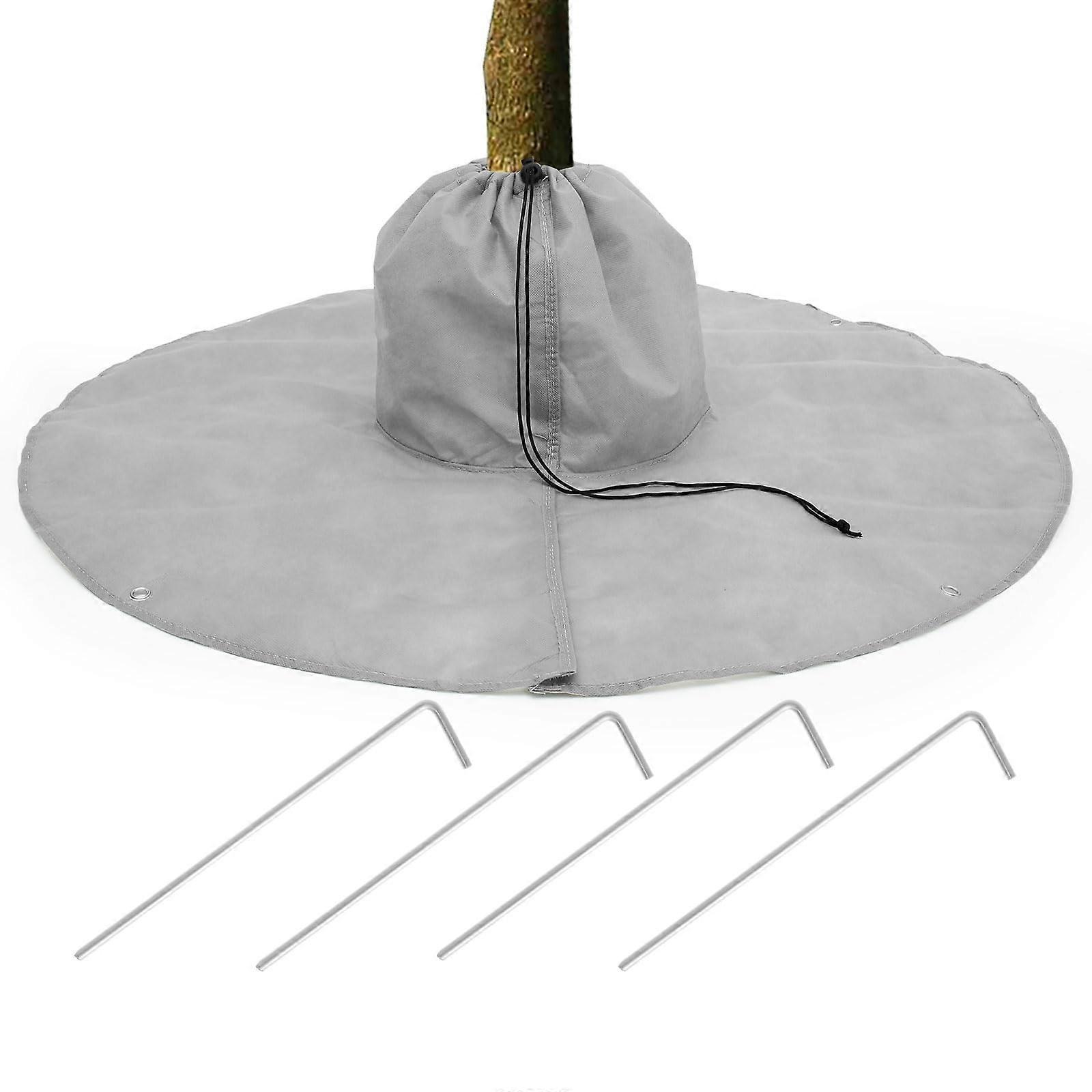 Adjustable Tree Root Protector with Heat Insulation and Drawstring Closure for Winter Frost
