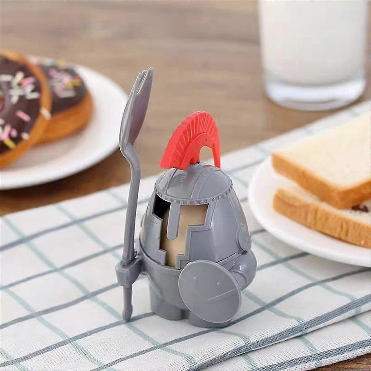 Boiled Egg Cup Holder - Knight Design,Spoon Knight