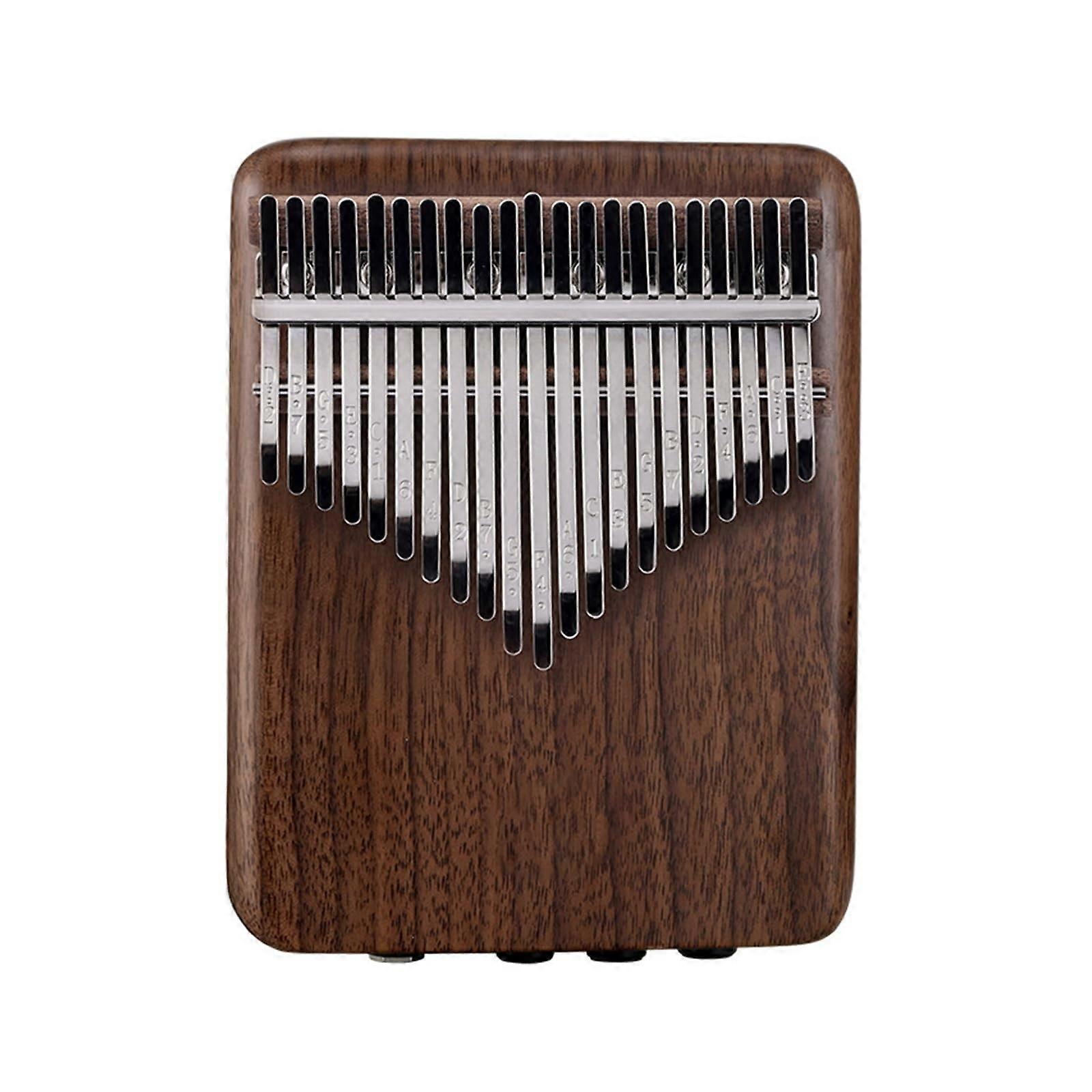 21 Key Kalimba Thumb Piano Solid Wood Instrument with Engraved Notes for Beginners and Professionals