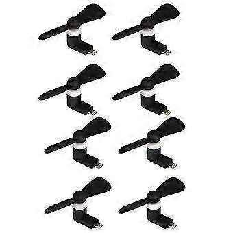 Mini ventilador USB de 10 piezas para teléfonos celulares Ventilador de teléfono celular portátil para ventilador de bolsillo Ventiladores de viaje enchufe en móvil