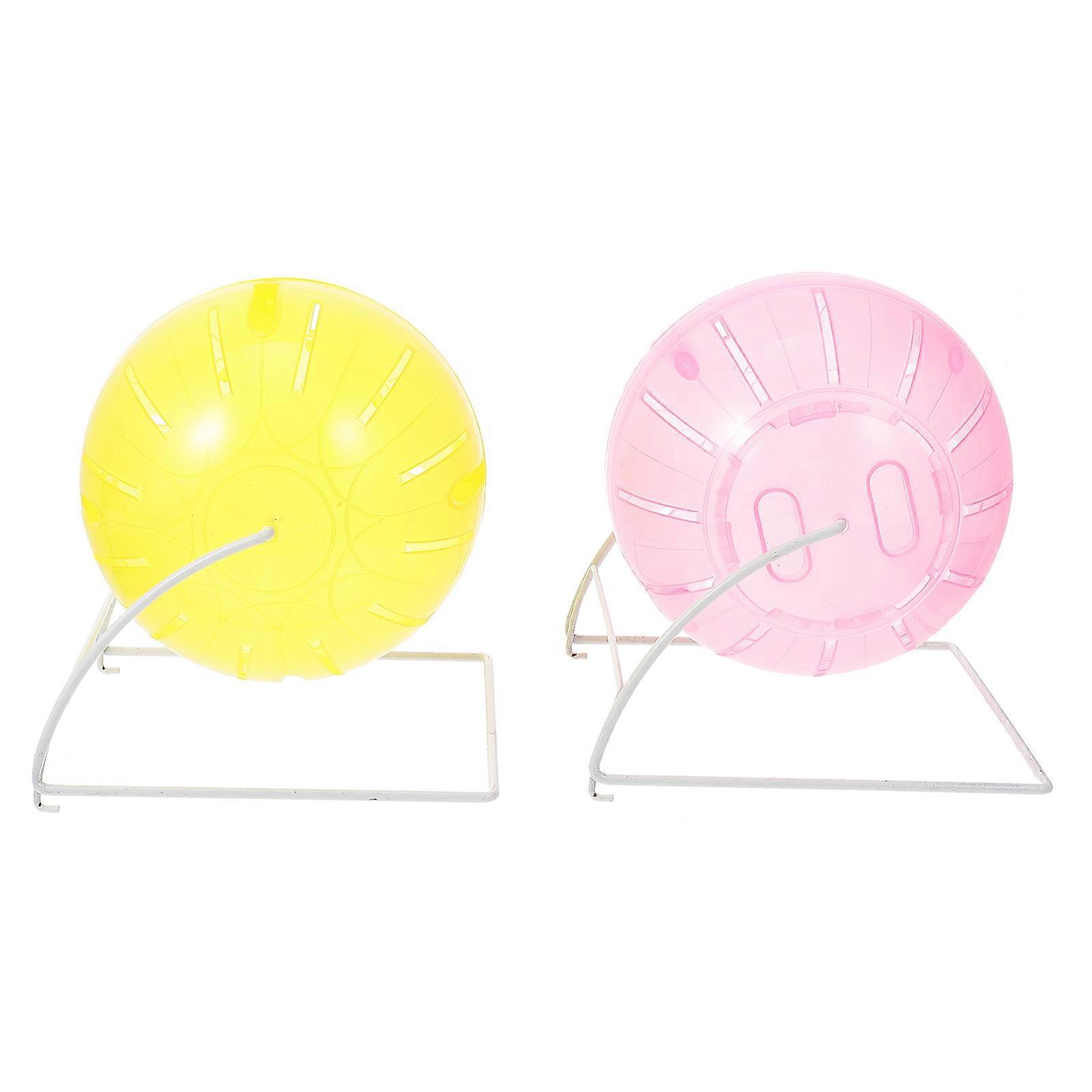 Hamster Exercise Balls Workout Balls for Home Use 2Pcs Assorted Color Plastic