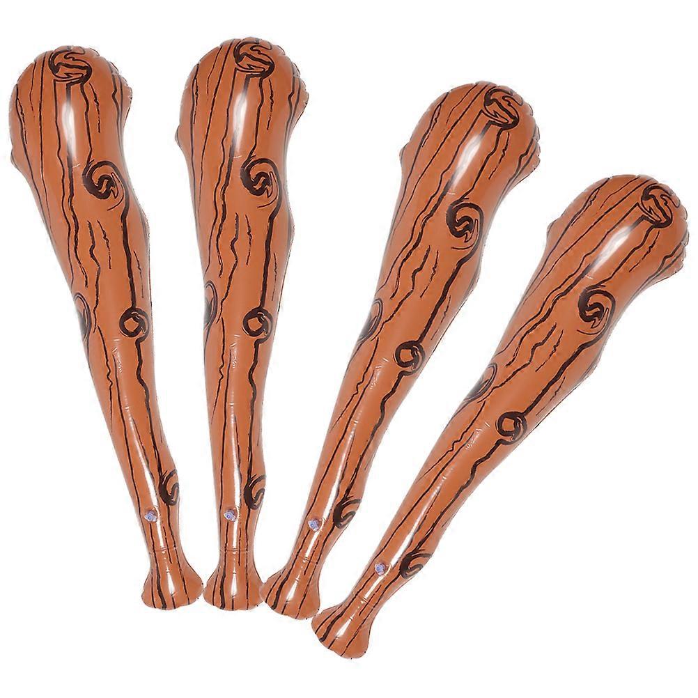 4Pcs Inflatable Baseball Bat Toy for Kids with Cheering Function PVC