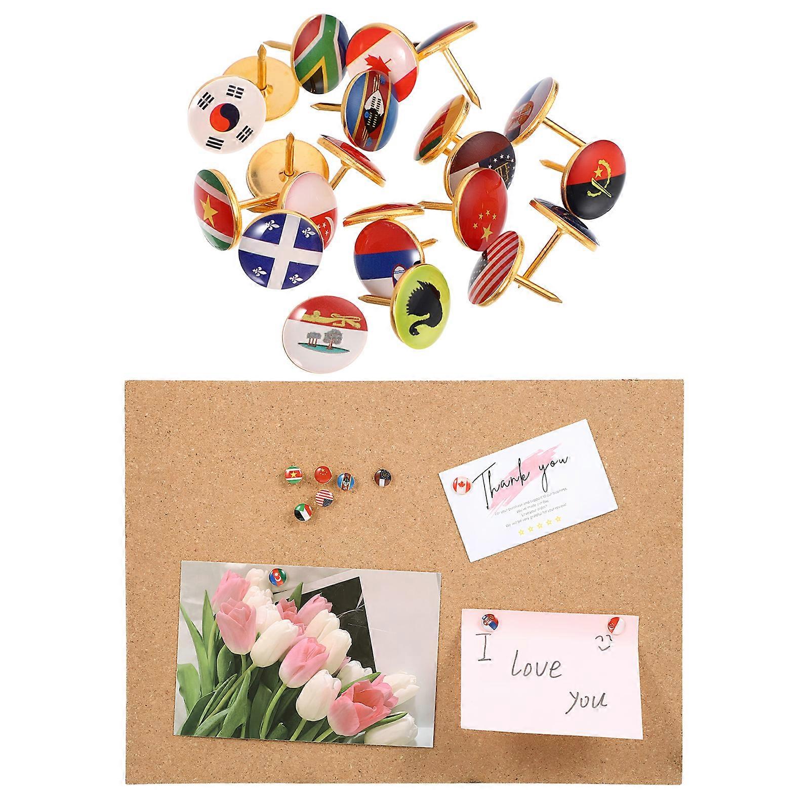 National Flag Thumbtack Creative Thumbtacks for 1164Pcs Office Use