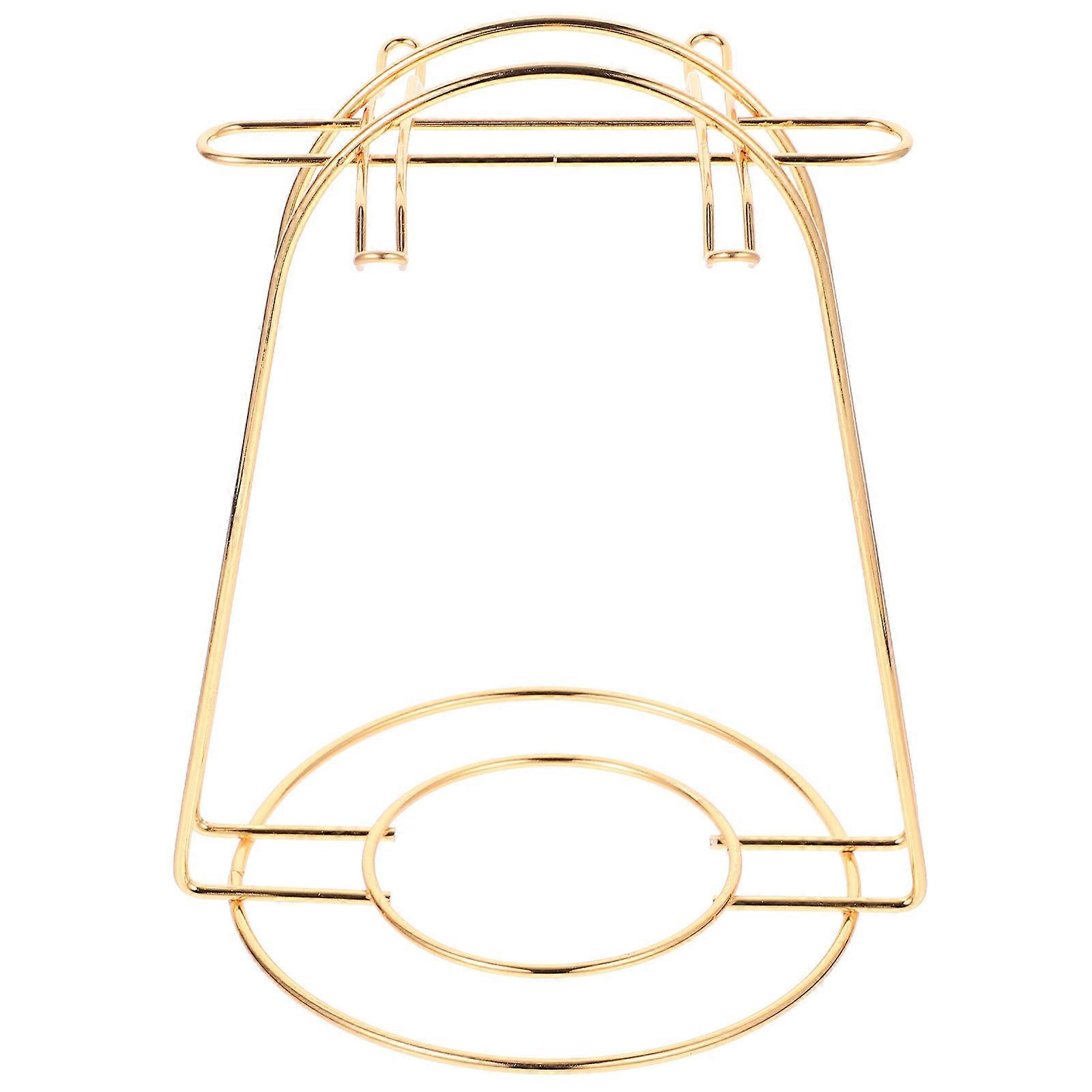 Iron Cup Bracket for Mug and Saucer Rack with 4-Cup Household Function