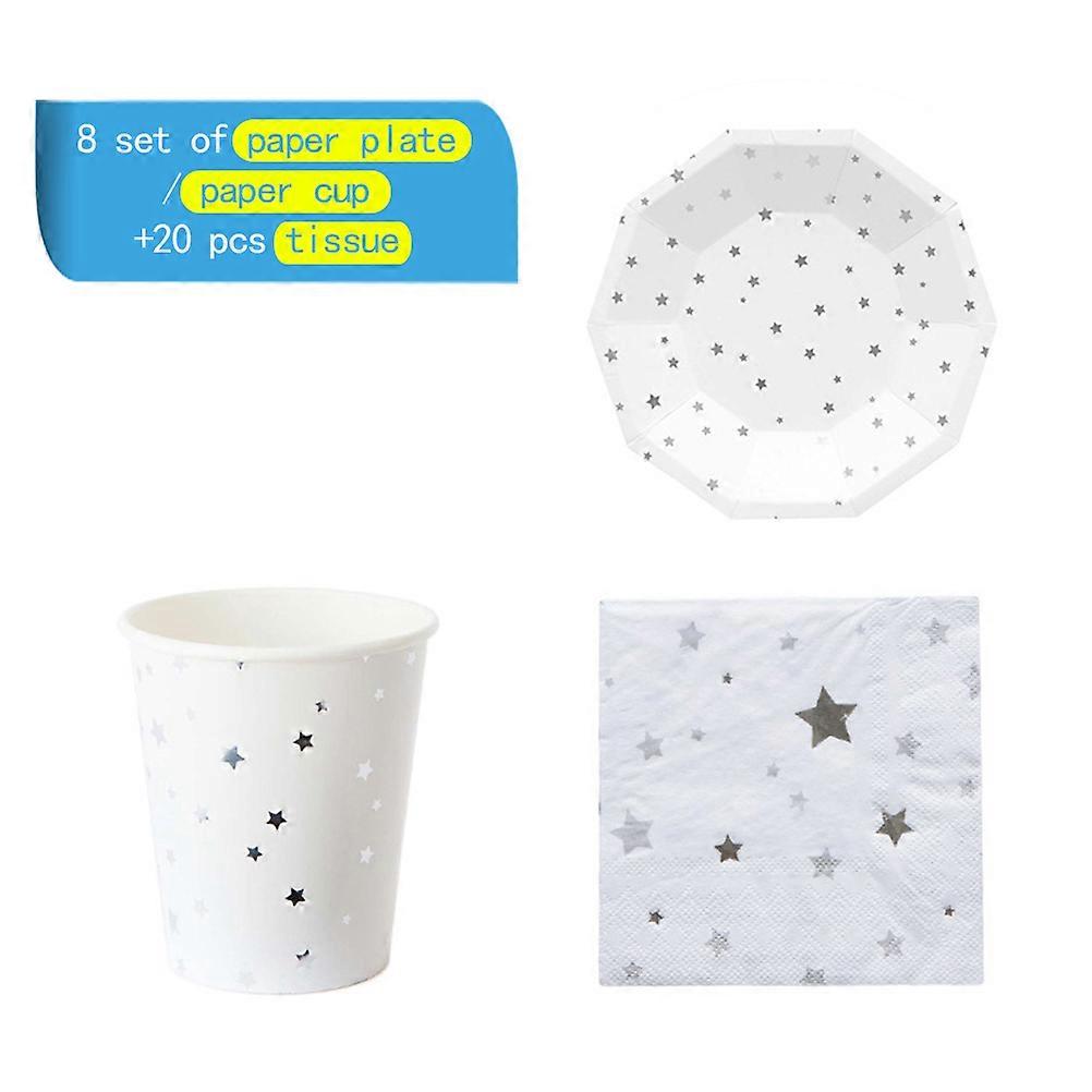 Paper Set for Dining Assorted Colors