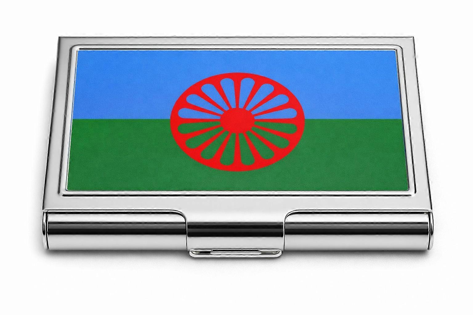 Tarjetero de la bandera gitana