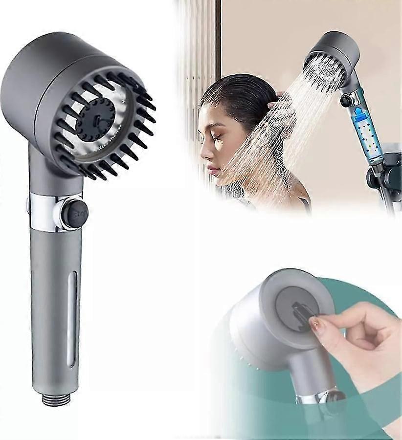 High Pressure Massage Multifunctional One-Button Adjustment Shower Head