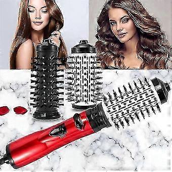 3-in-1 Ionic Hot Air Styler with 360° Rotation - Curling and Straightening Brush for Frizz-Free Styling