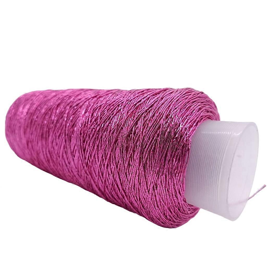Sparkling Metallic Yarn Crochet Knitting Thread Yarn, Polyester Thread 200g/Roll