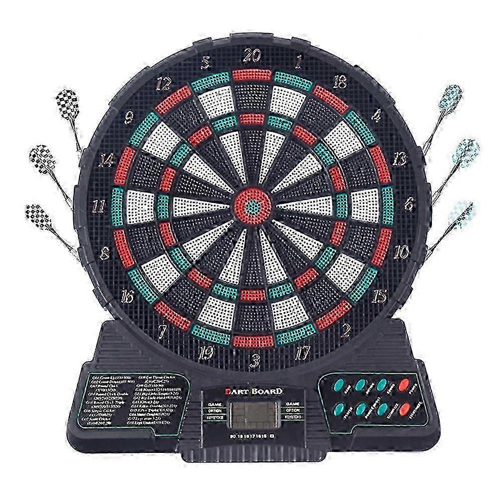 Multiplayer Electronic Darts Board Set with LCD Scoring Display - Includes 6 Darts
