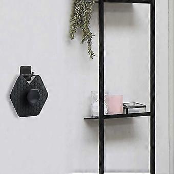 Silikon-Körperpeeling – Wandmontierter Rückenpeeling-Schwamm für die Dusche (Schwarz)