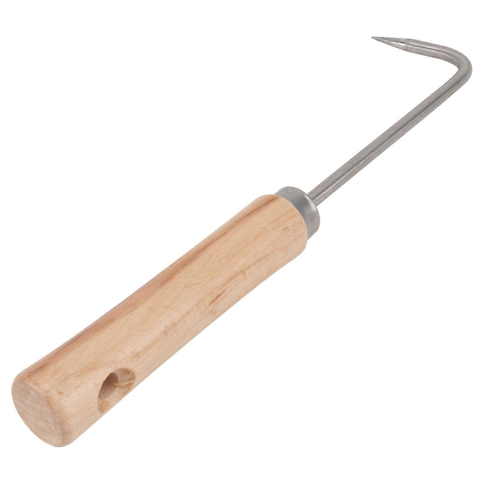 Garden Manual Weeding Tool Root Remover Single-Claw Hook Black