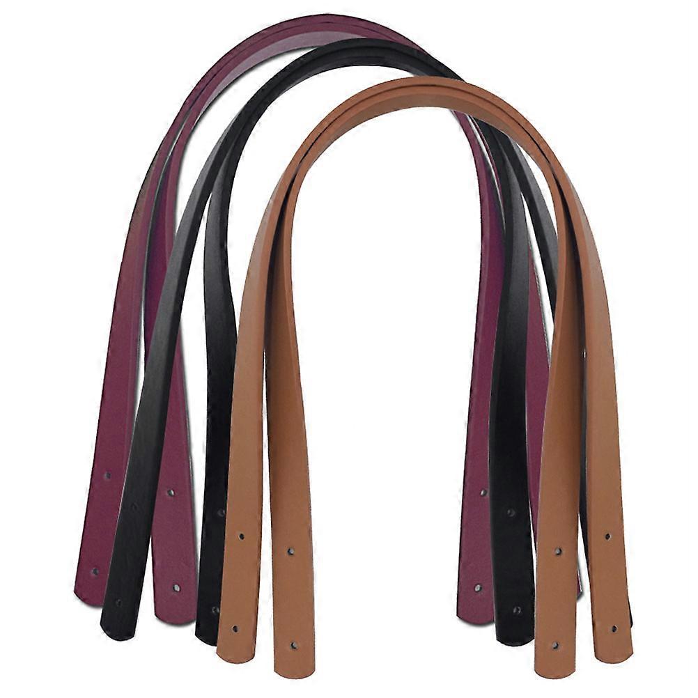 Cinghia per borsa con rivetti, modello a tracolla, 2 pezzi, beige.