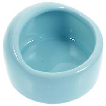 Bols d’alimentation pour hamsters Bols en céramique résistants à la mastication pour petits rongeurs Hamsters de gerbille (bleu)