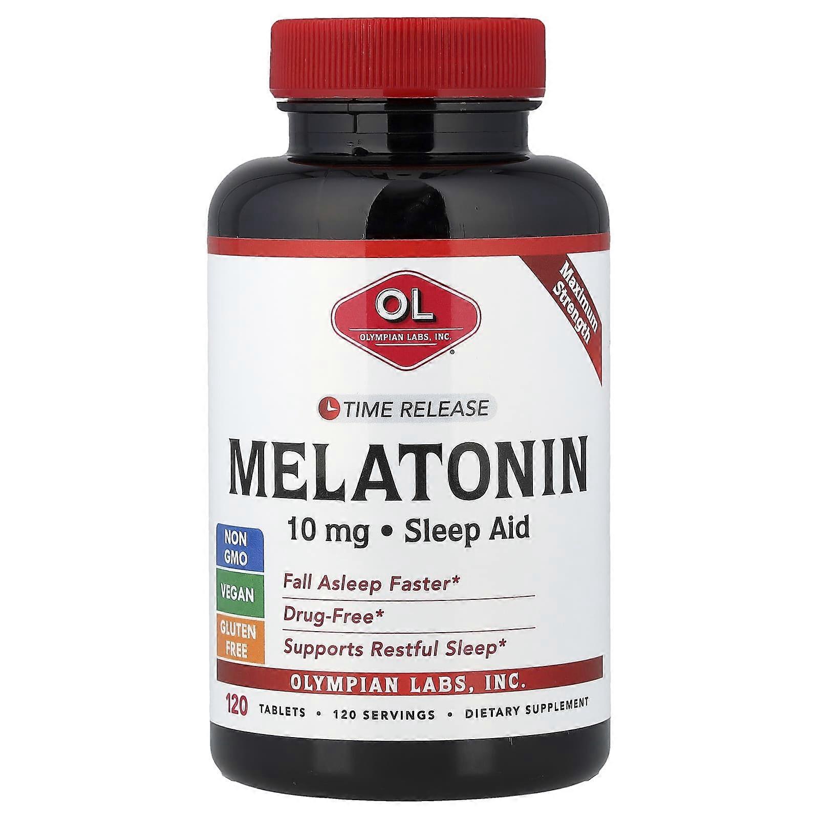 Olympian Labs, Melatonin, Time Release, 120 Tablets