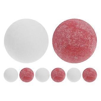 8 matte Tischfußballbälle als Ersatz für Mini-Tischfußballspiele, ideal als Mitgebsel für Partytüten und als Belohnung in der Schule.