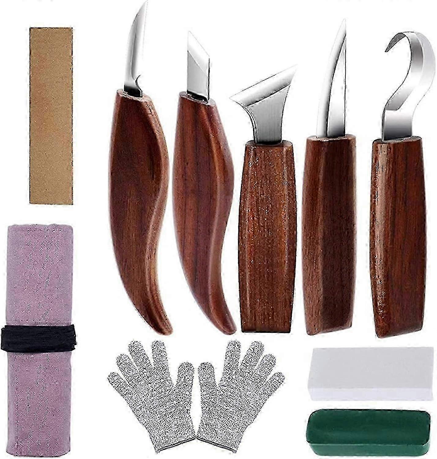 10pcs Vanadium Steel Carving Tools Set