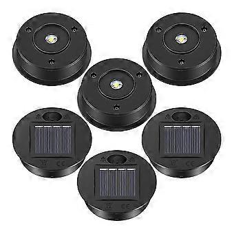 6 st solbelysning ersättning topp 7 sollyktor delar led solpanel lykta lockljus för utomhus hängande