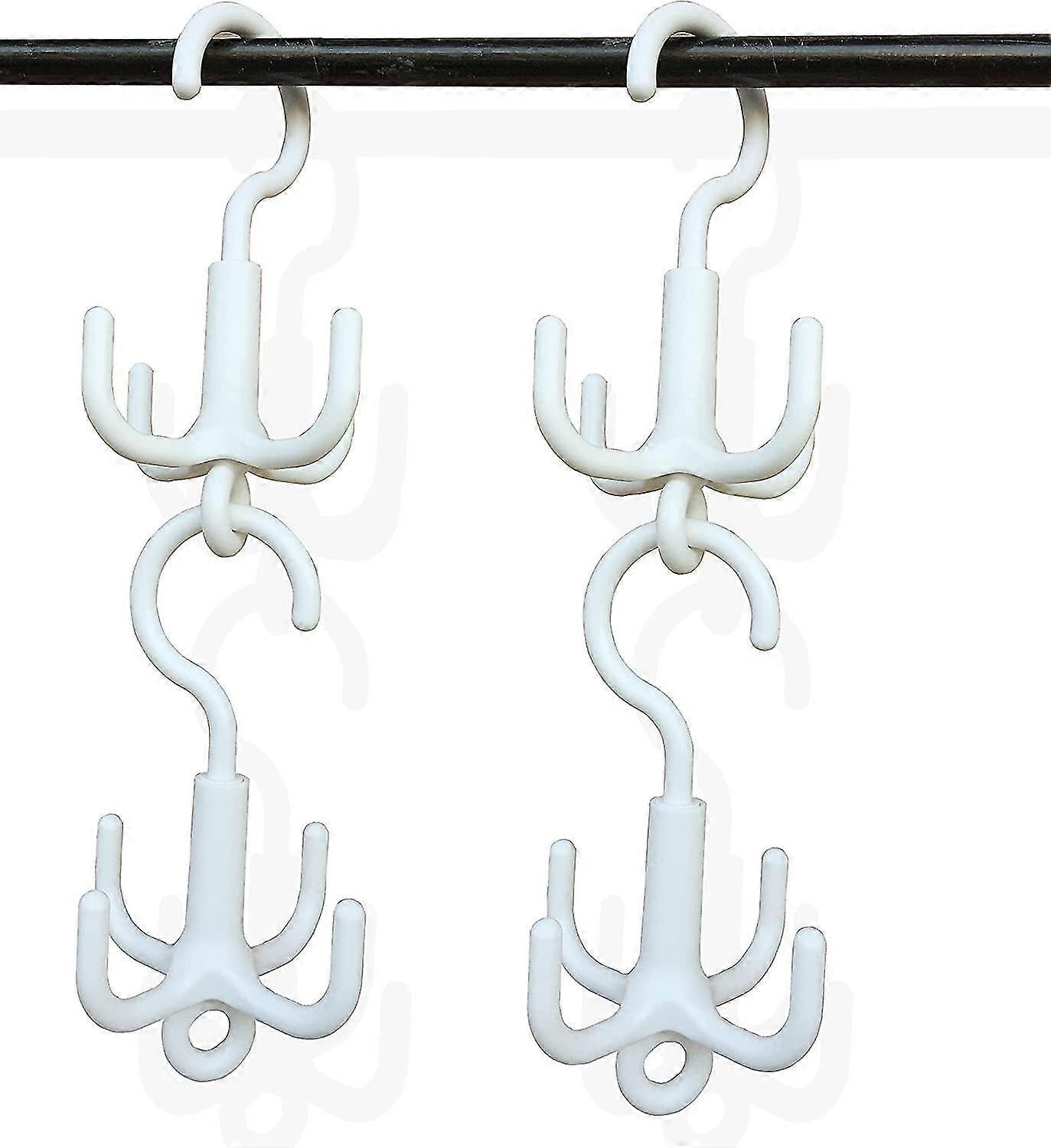 4pcs 360 Rotatable Handbag Hanger For Closet