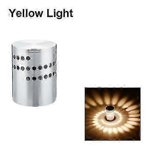 RGB Spiral Hole LED Wall Light Effect Wall Lamp With Remote Controller Colorful