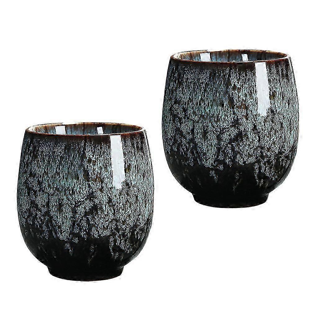 Office Teacups Ceramic Cups for Tea Drinking 4Pcs Multi Color
