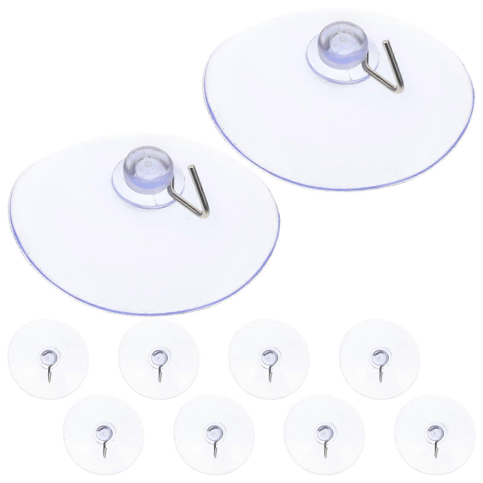 10pcs Hooks Multi-purpose Suction Cup Hooks Suction Hooks for Bathroom Kitchen