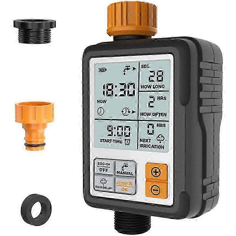 Water Timer - Programmable Garden Faucet - Digital Automatic Faucet Timer - Sprinkler Irrigation Watering System Controller