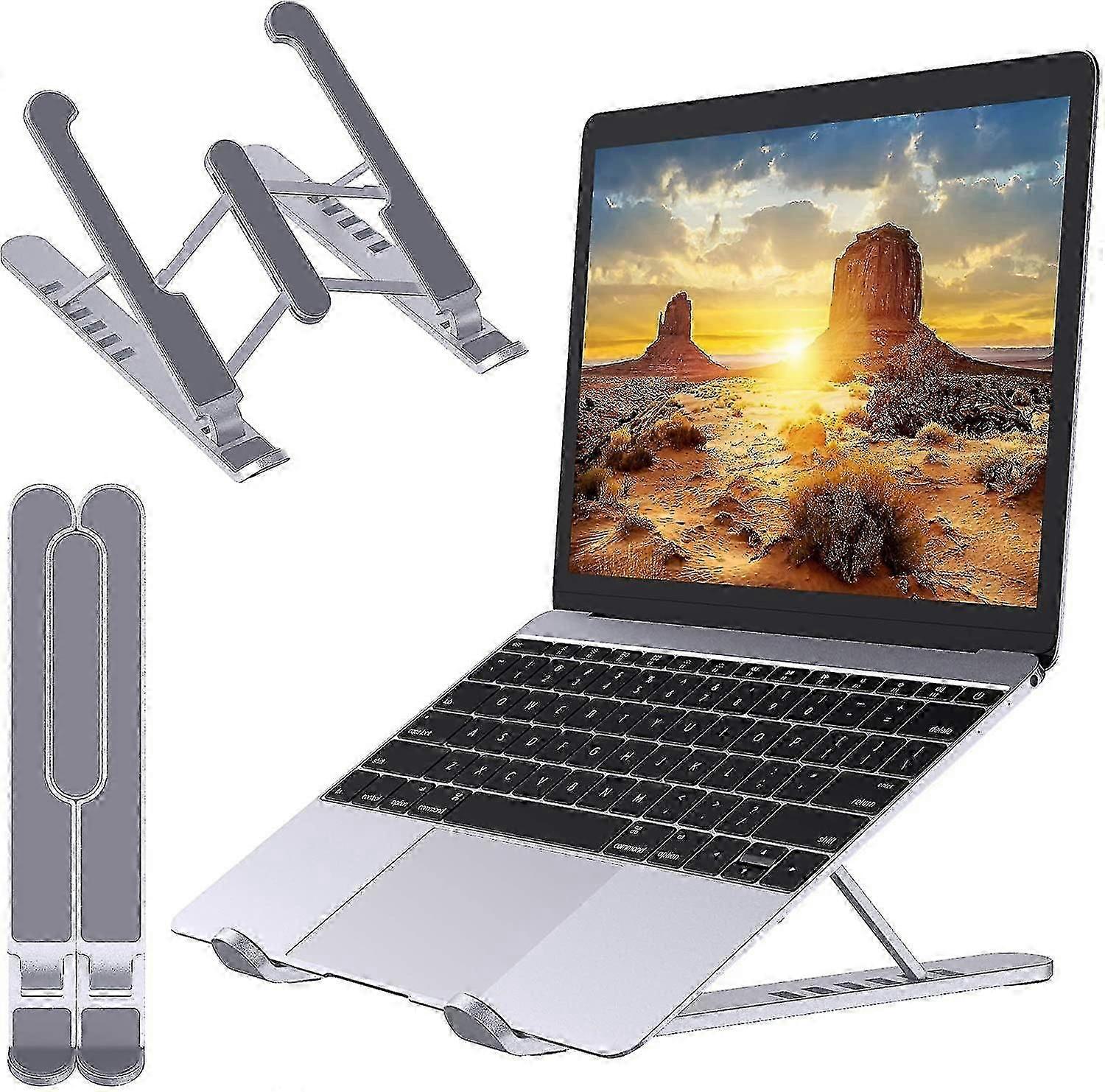 laptop stand 6 adjustment levels foldable ventilated