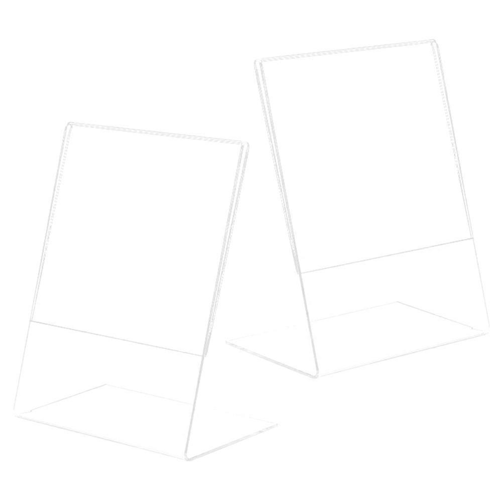 2pcs Picture Cards Display Frames Acrylic Transparent Photo Frames Poster Display Frames