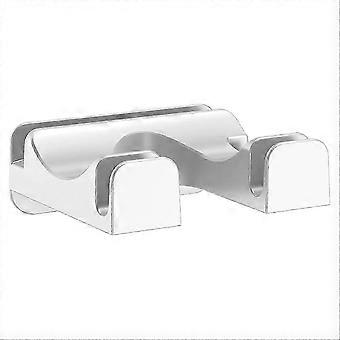 Soporte de pared para secador de pelo compatible con varios secadores de pelo con gancho de almacenamiento y enrollador de cable DI